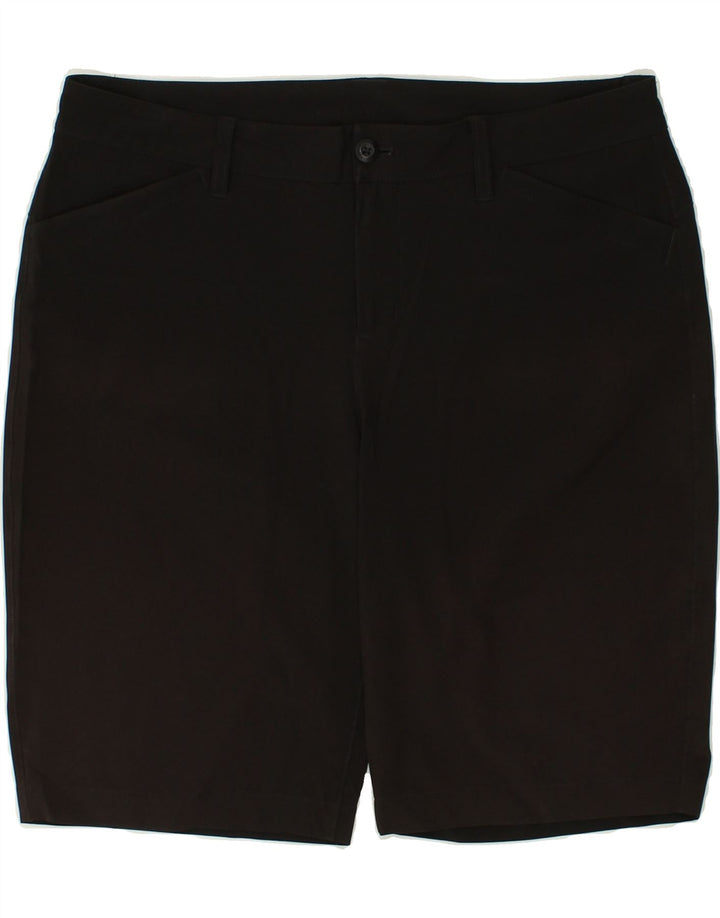 EDDIE BAUER Womens Casual Shorts US 10 Large W32 Black Polyester | Vintage Eddie Bauer | Thrift | Second-Hand Eddie Bauer | Used Clothing | Messina Hembry 