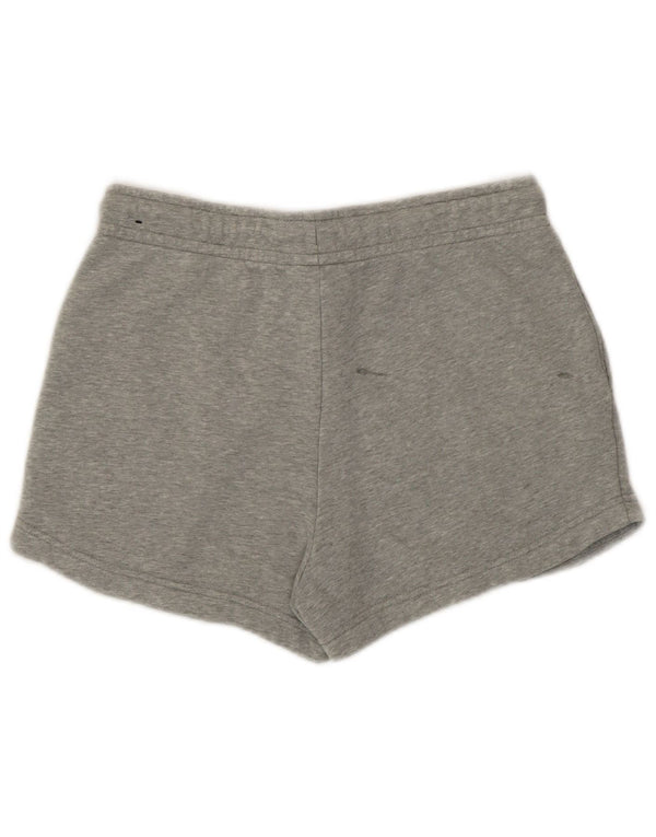 Nike Womens Sport Shorts UK 10 Small Grey Cotton