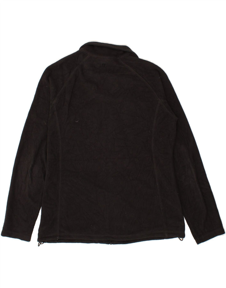 MOUNTAIN WAREHOUSE Womens Fleece Jacket UK 14 Large Black Polyester Vintage Mountain Warehouse and Second-Hand Mountain Warehouse from Messina Hembry 