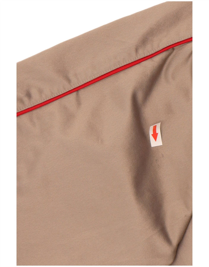 Lotto Mens Tracksuit Top Jacket Large Beige Polyester