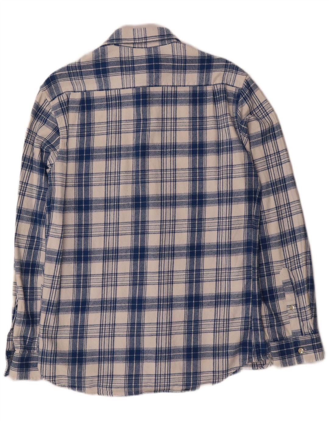 Jack Wills Mens Flannel Shirt Medium Blue Check Cotton