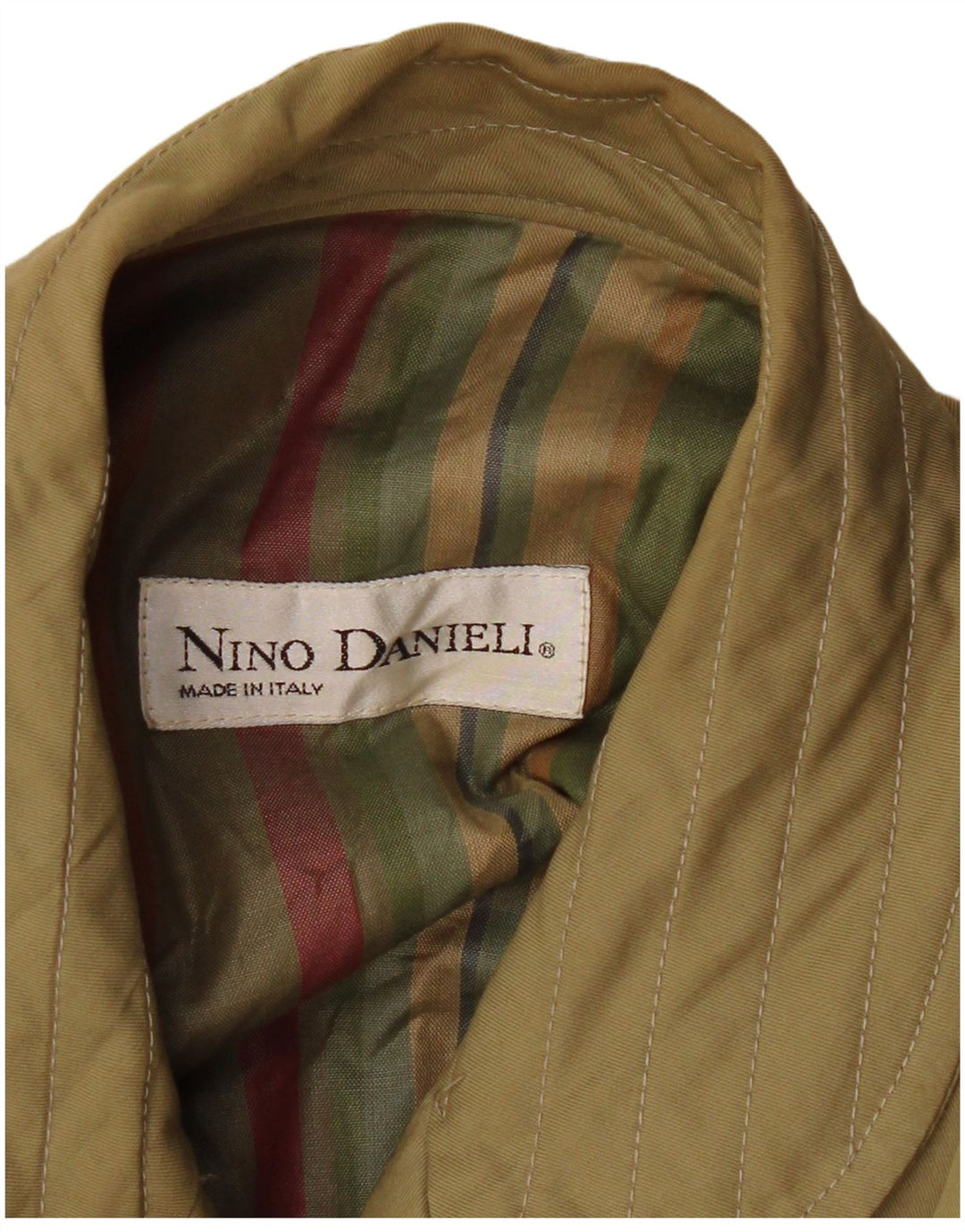 NINO DANIELI Womens Bomber Jacket UK 16 Large Khaki Colourblock