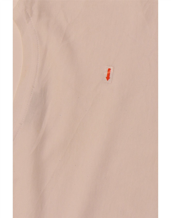 Zara Womens Blouse Top UK 14 Medium White Cotton