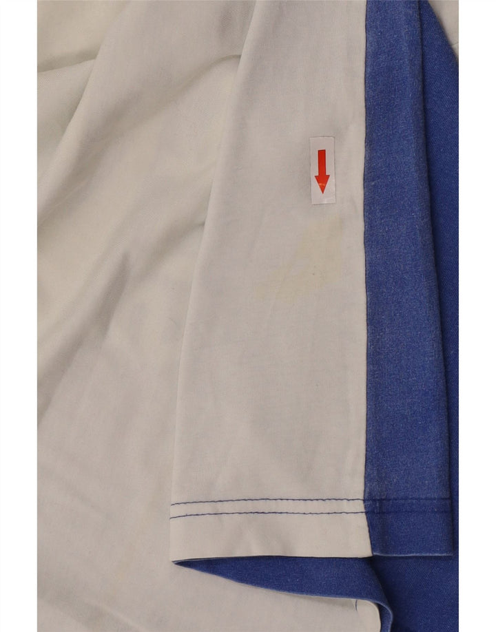 Adidas Mens Graphic Vest Top Medium White Colourblock Cotton