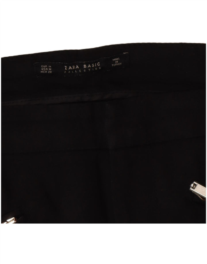 Zara Womens Slim Casual Trousers Medium W28 L28 Black