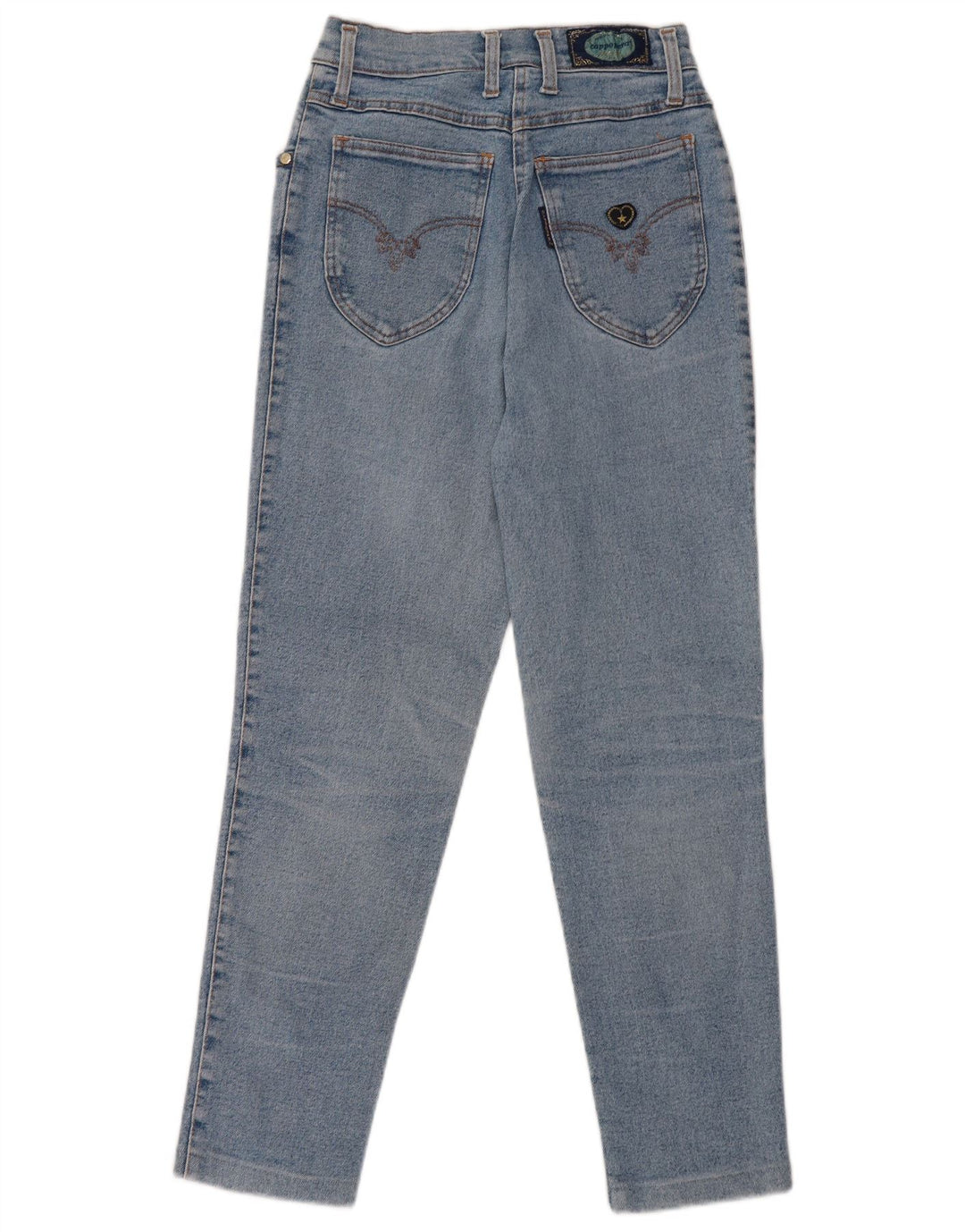 Cappopera Womens Slim Jeans W26 L25 Blue Cotton
