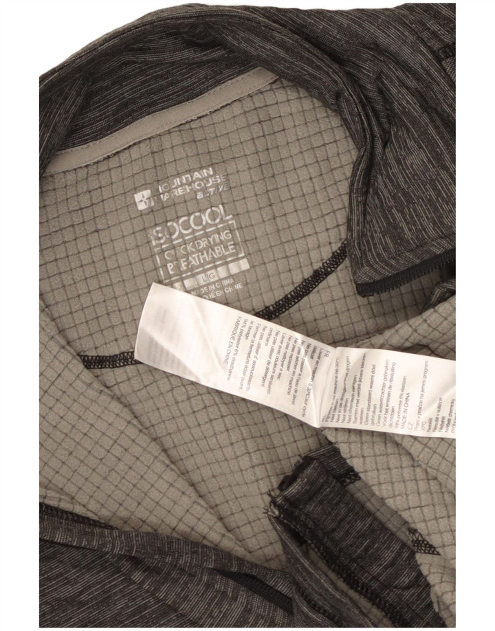 Mountain Warehouse Mens IsoCool Tracksuit Top Jacket Large Grey Polyester