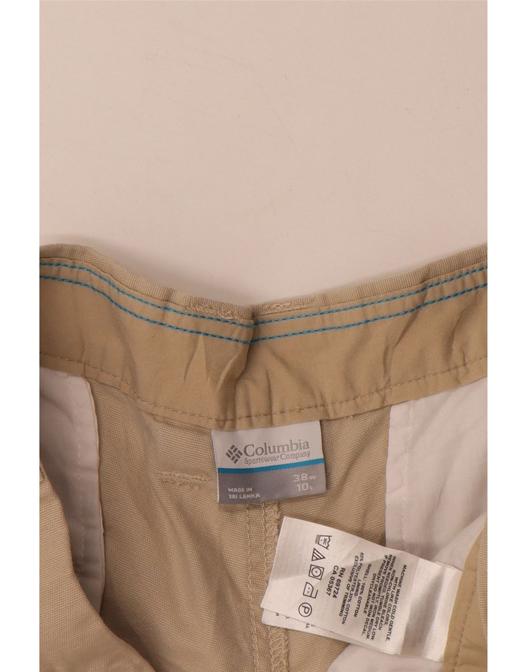 COLUMBIA Mens Cargo Shorts W38 XL Beige Cotton