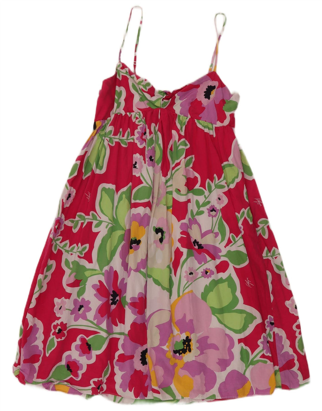 TOMMY HILFIGER Womens Sundress US 6 Medium Pink Floral Silk
