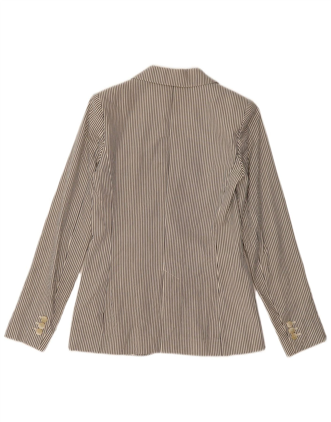 MASSIMO DUTTI Womens 1 Button Blazer Jacket EU 34 2XS Grey Pinstripe