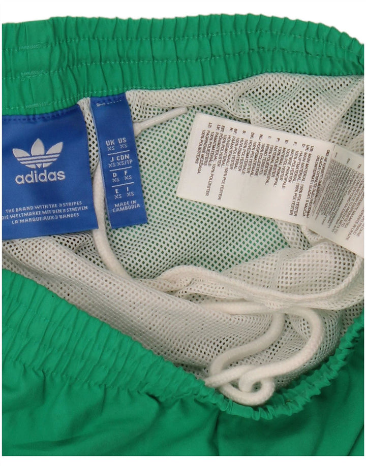 Adidas Womens Sport Shorts UK 6 XS  Green Polyester
