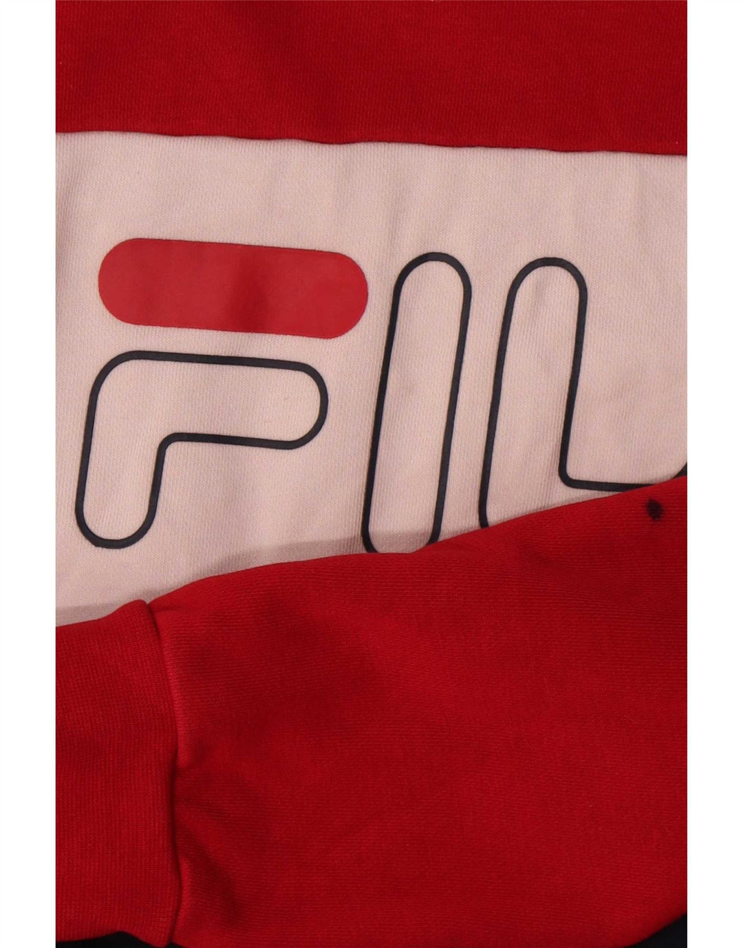 Fila Womens Sweatshirt Jumper UK 14 Medium Multicoloured Colourblock