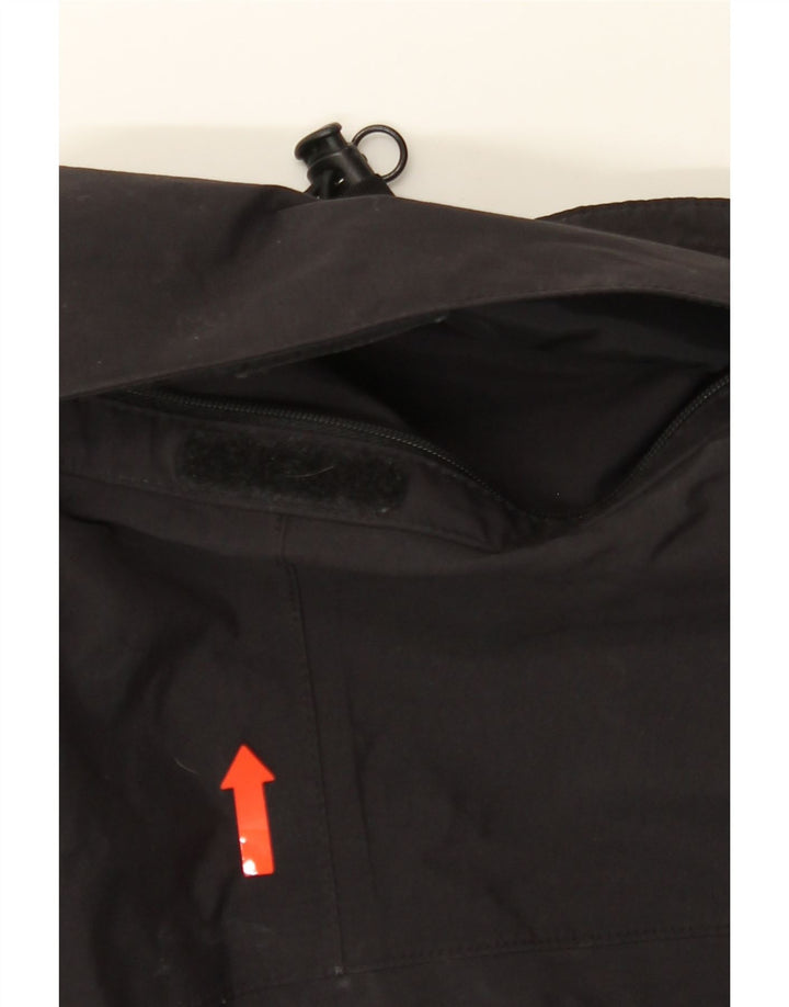 JACK WOLFSKIN Womens Rain Jacket UK 16 Large Black Polyamide Vintage Jack Wolfskin and Second-Hand Jack Wolfskin from Messina Hembry 