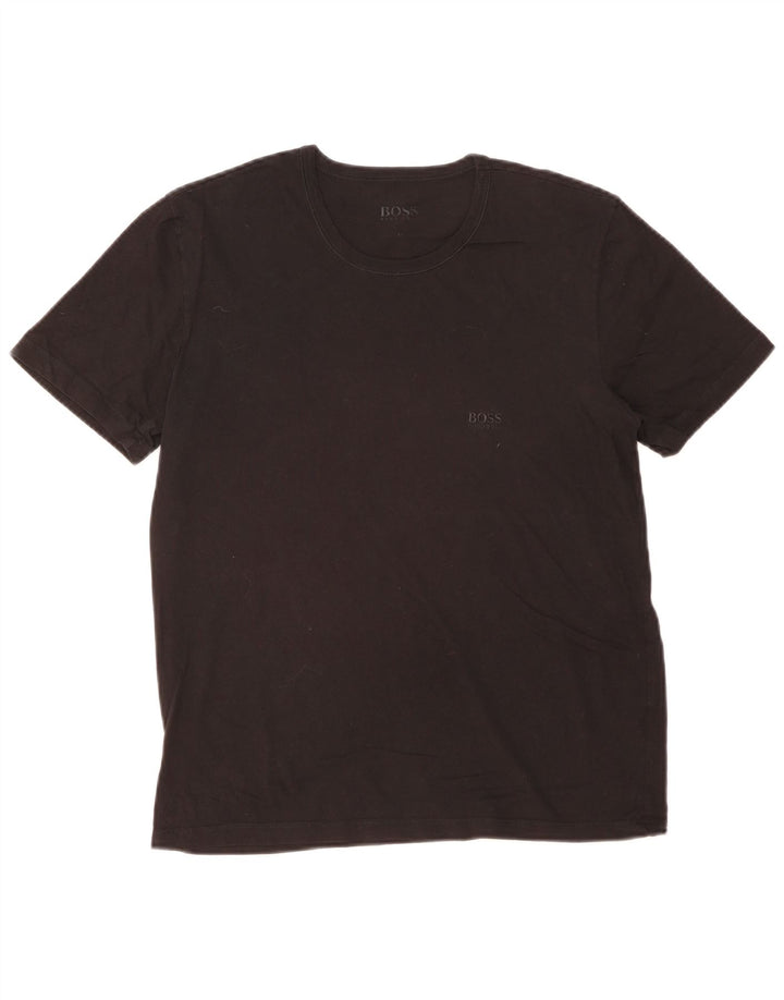 Hugo Boss Womens T-Shirt Top UK 12 Medium Black