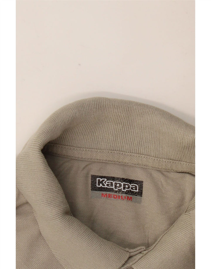 KAPPA Mens Graphic Polo Shirt Medium Khaki