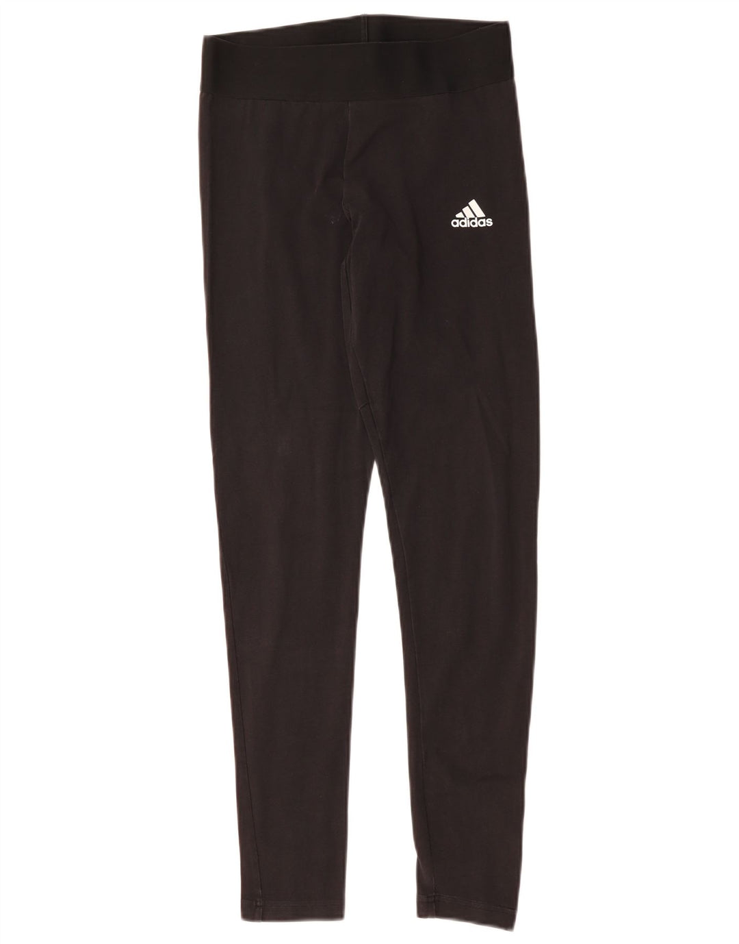 ADIDAS Womens Leggings UK 8/10 Small  Black Cotton