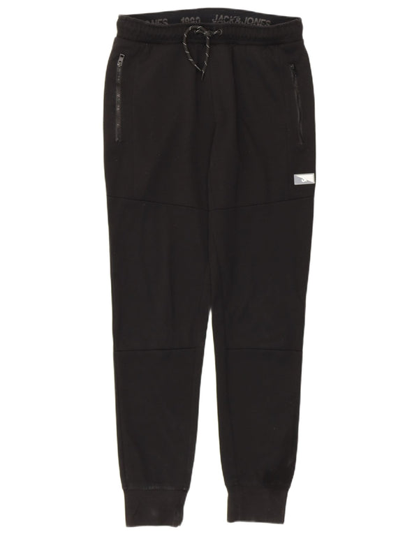 Jack & Jones Mens Tracksuit Trousers Joggers Medium Black