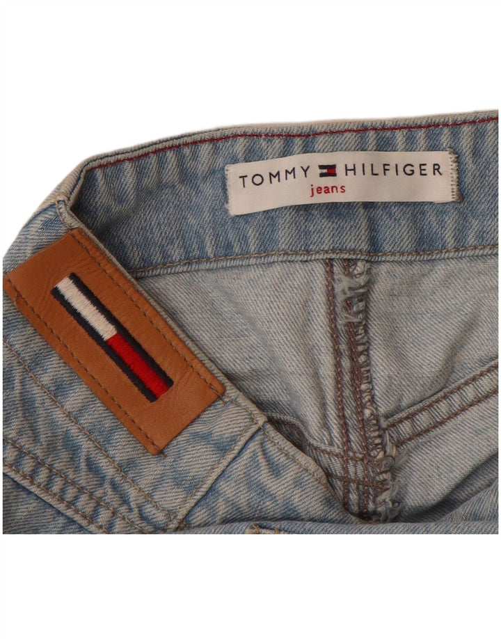TOMMY HILFIGER Womens High Waist Denim Skirt US 10 Large W30 Blue Cotton