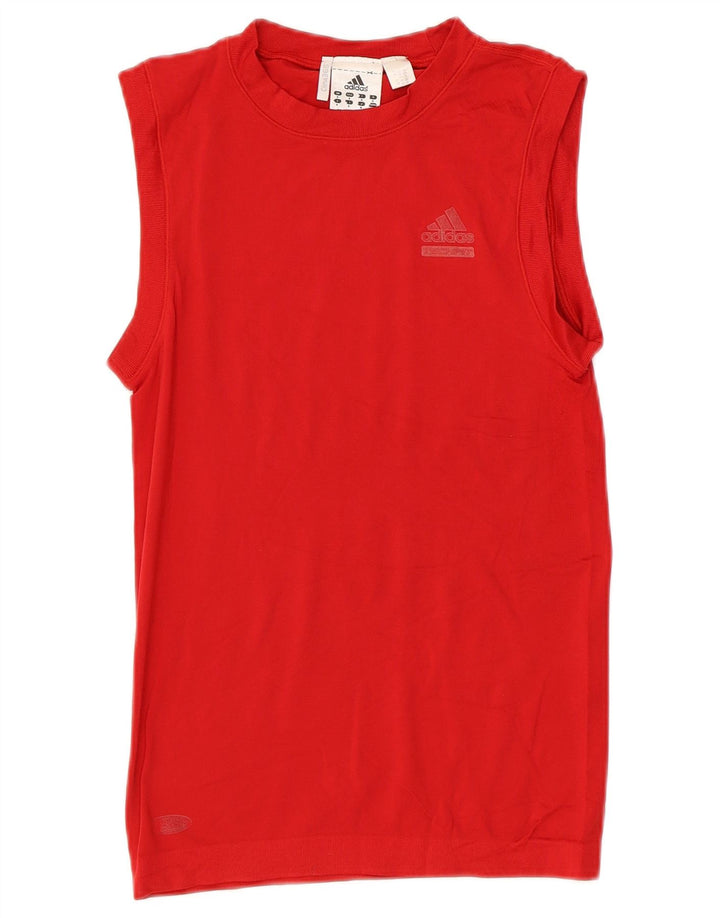 ADIDAS Womens Clima 365 Vest Top UK 8 Small Red Polyamide