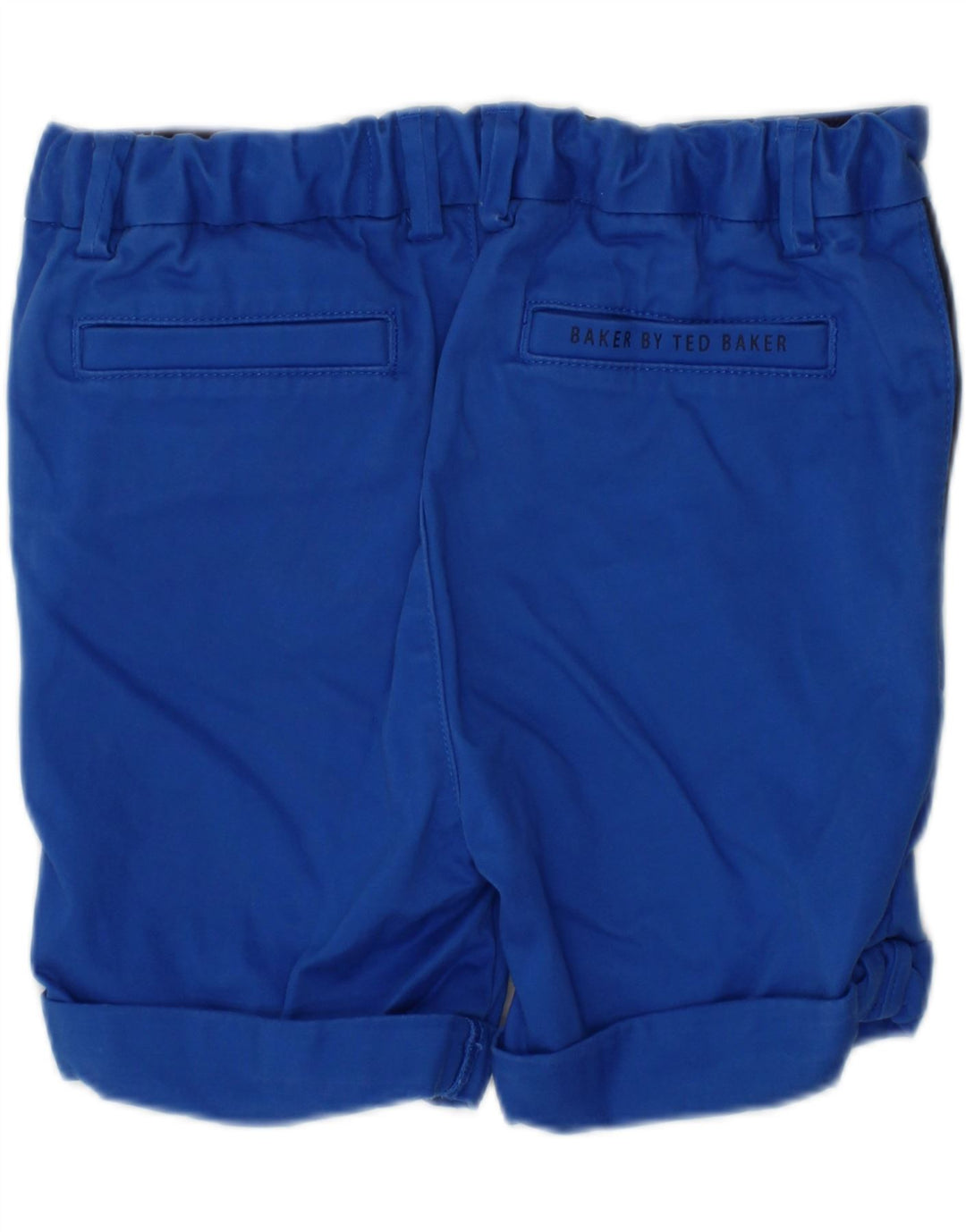 TED BAKER Boys Graphic Chino Shorts 2-3 Years W22  Blue Cotton