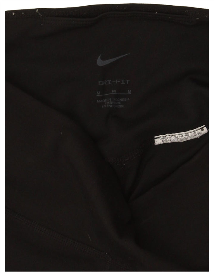Nike Womens Dri Fit Leggings UK 12 Medium Black