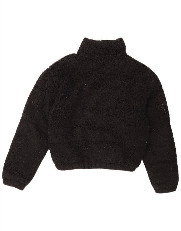 Ellesse Womens Oversized Fleece Jacket UK 8 Small  Black Polyester