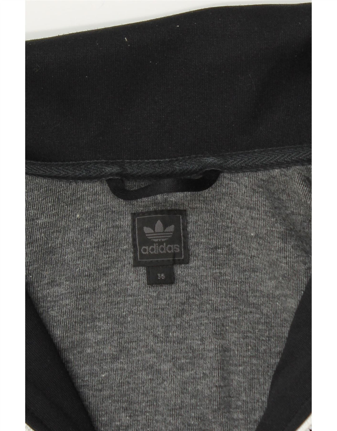 Adidas Womens Longline Tracksuit Top Jacket IT 36 XS Black