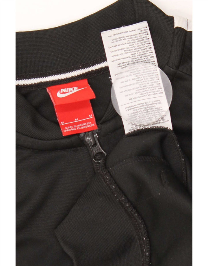Nike Mens Tracksuit Top Jacket Medium Black Colourblock Polyester