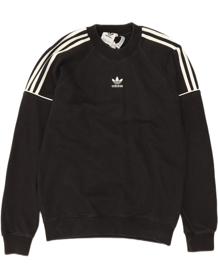 ADIDAS Mens Sweatshirt Jumper XS Black Cotton