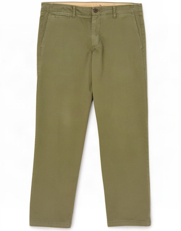 Gap Womens Straight Chino Trousers W34 L30 Khaki Cotton
