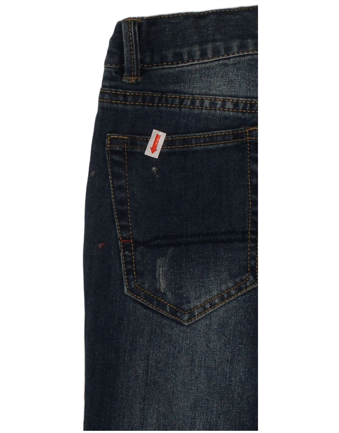 TOMMY HILFIGER Boys Distressed Straight Jeans 5-6 Years W24 L20 Blue