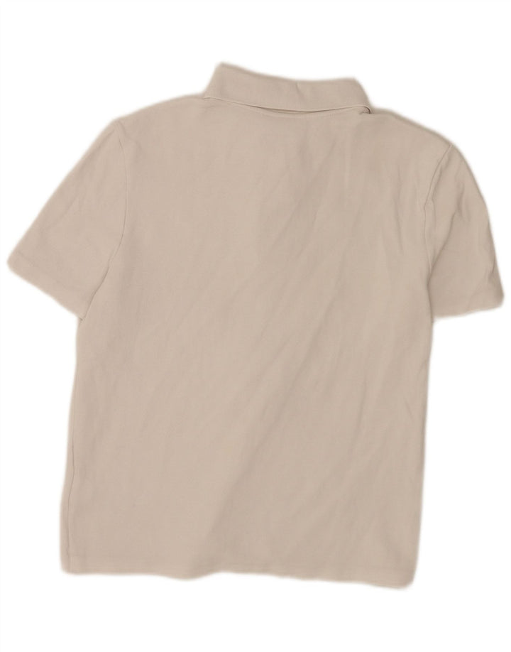 Lacoste Womens Regular Fit Polo Shirt Size 40 Medium White Cotton
