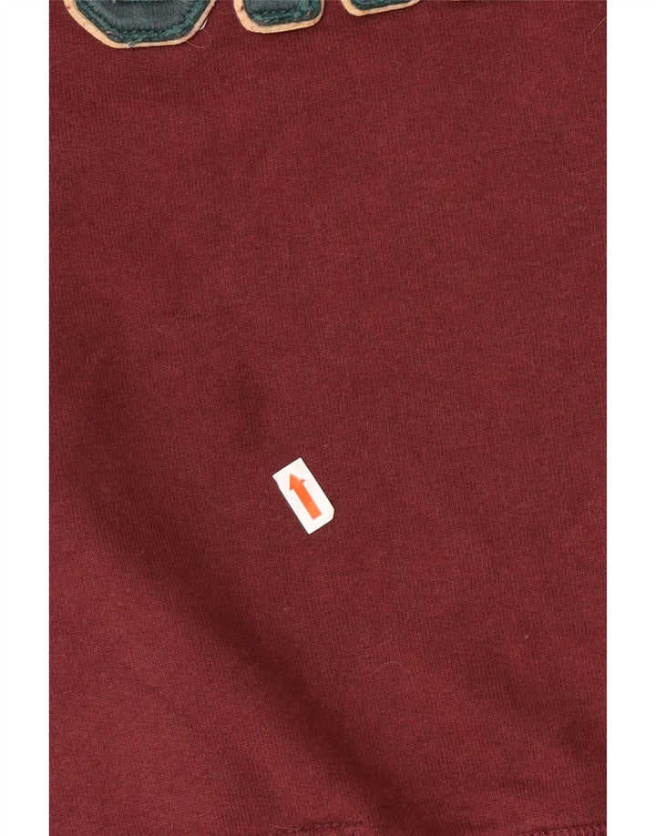 Superdry Mens Graphic Sweatshirt Jumper Large Burgundy Cotton