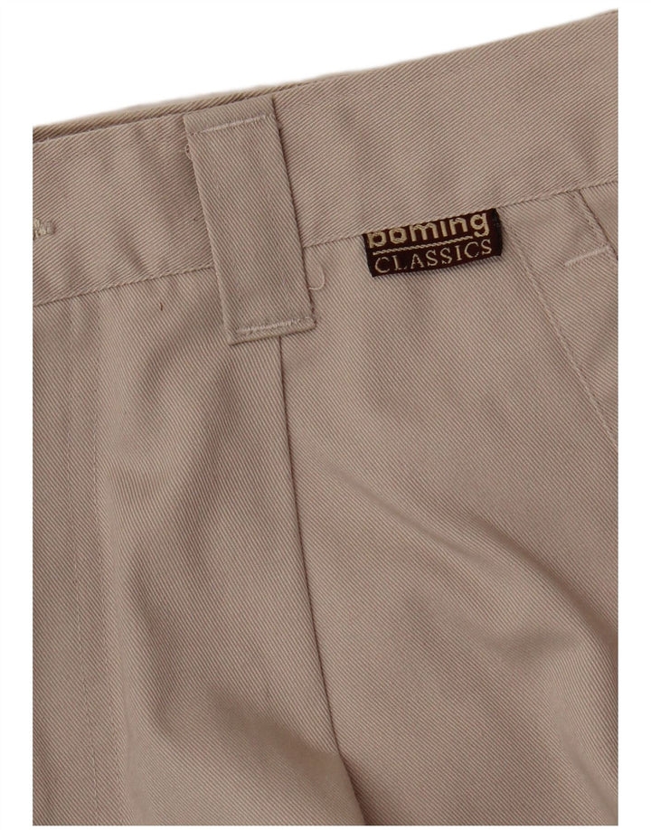 VINTAGE Mens Classics Straight Cargo Trousers W29 L29 Beige