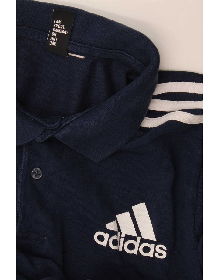 Adidas Mens Polo Shirt Small Navy Blue