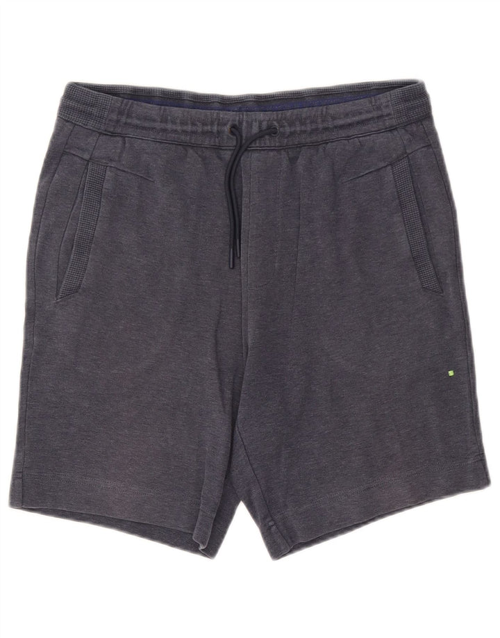 Hugo Boss Mens Graphic Sport Shorts Small  Navy Blue