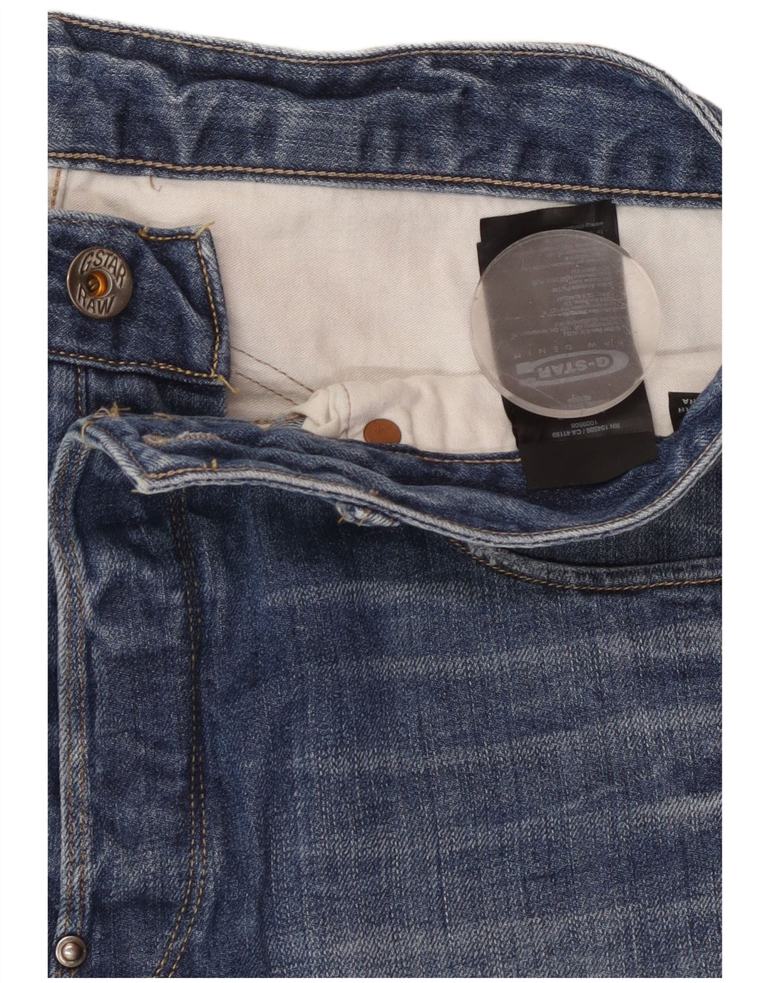 G-STAR Mens Denim Shorts W34 Large Blue Cotton