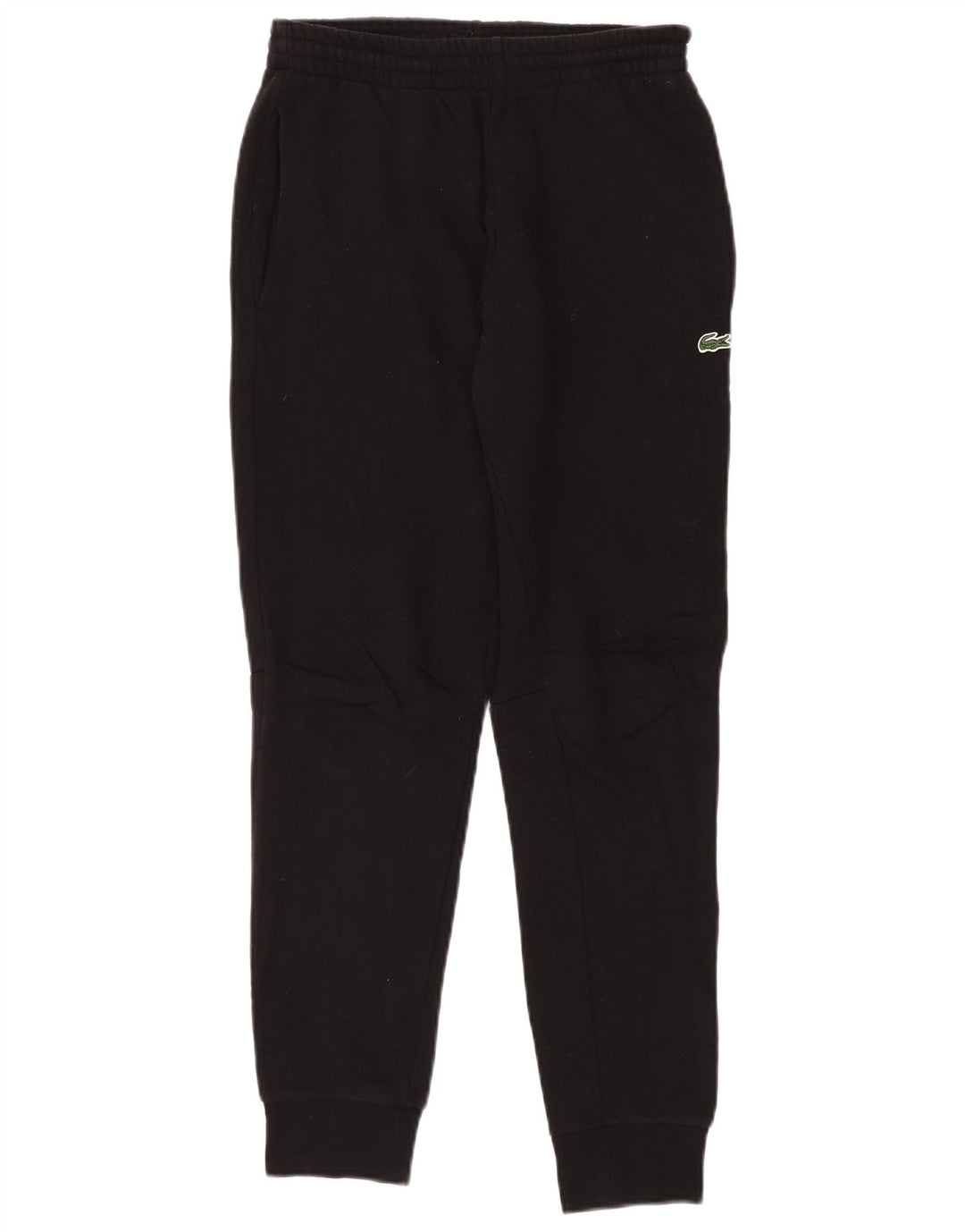 LACOSTE Mens Slim Fit Tracksuit Trousers Joggers Size 2 XS  Black Cotton