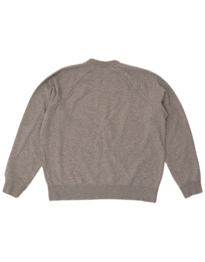 Nike Womens Graphic Sweatshirt Jumper UK 14 Medium Grey Cotton