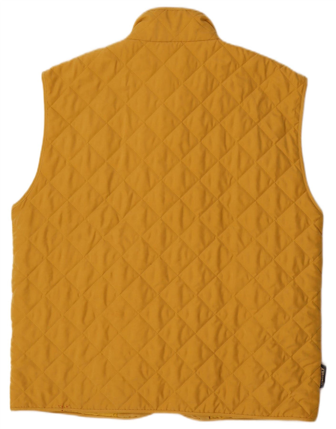 Husky Mens Quilted Gilet UK 40 Large Yellow Polyester
