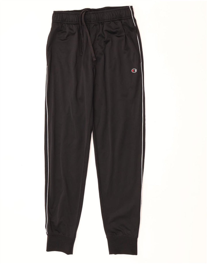 Champion Mens Tracksuit Trousers Joggers Small  Black Polyester