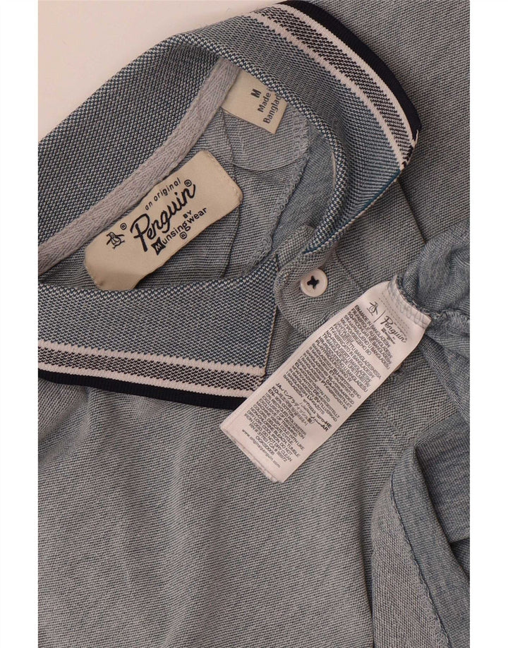 Penguin Mens Regular Fit Polo Shirt Medium Grey Cotton