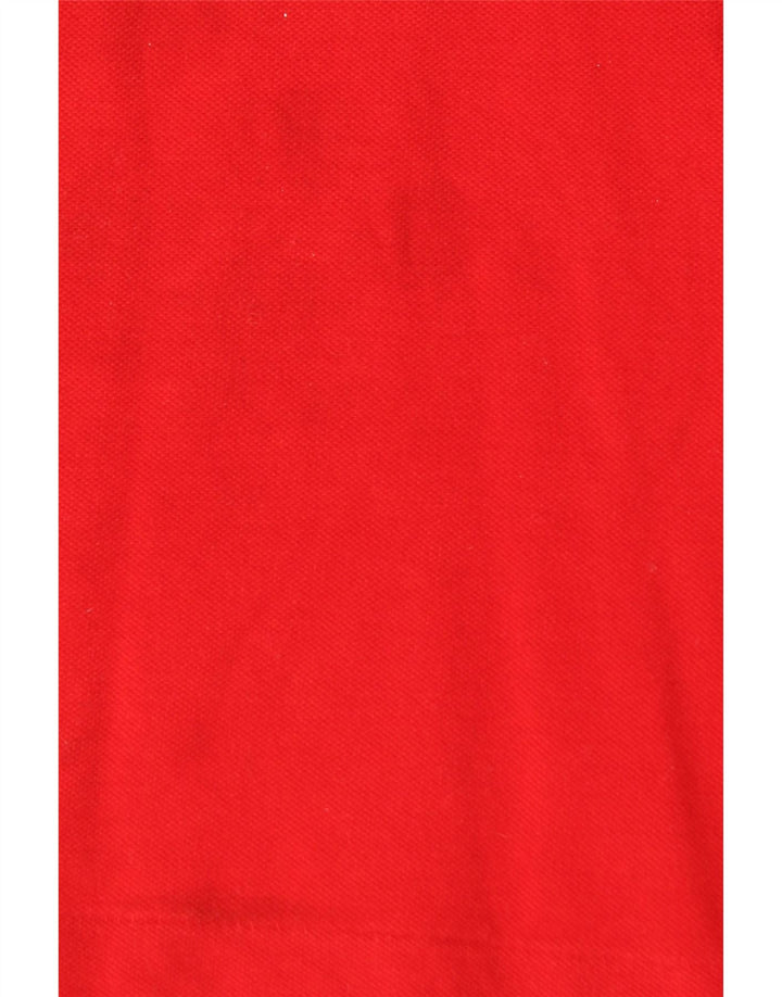 Lacoste Mens Polo Shirt Size 4 Medium Red Cotton