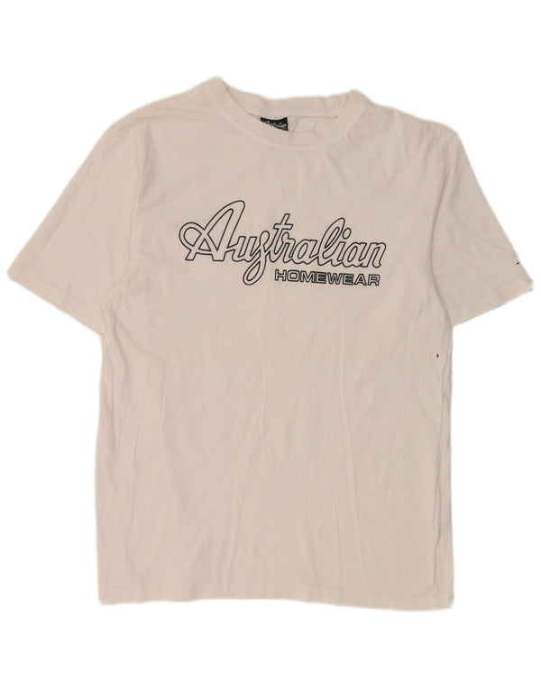 AUSTRALIAN L'ALPINA Mens Graphic T-Shirt Top Large White