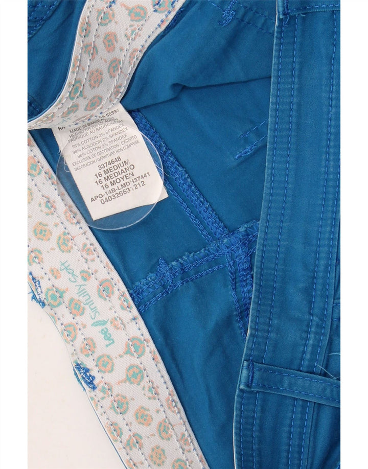 LEE Womens Bermuda Shorts US 16 2XL W36  Blue Cotton
