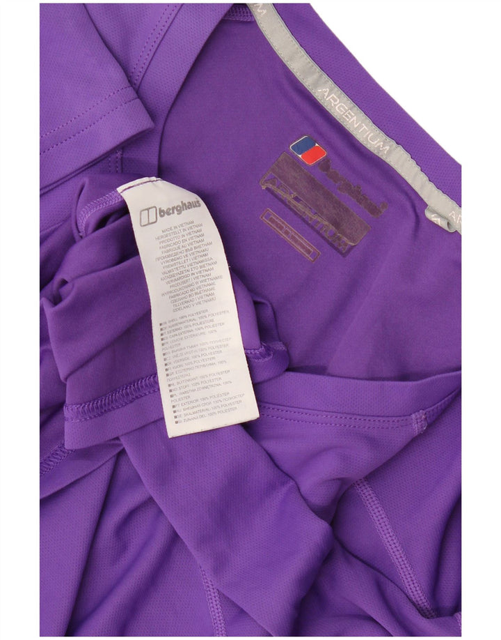 Berghaus Womens T-Shirt Top Large Purple Polyester