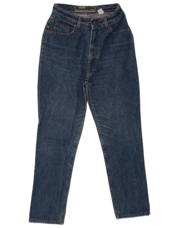 Romano Womens High Rise Slim Jeans W28 L27 Blue Cotton