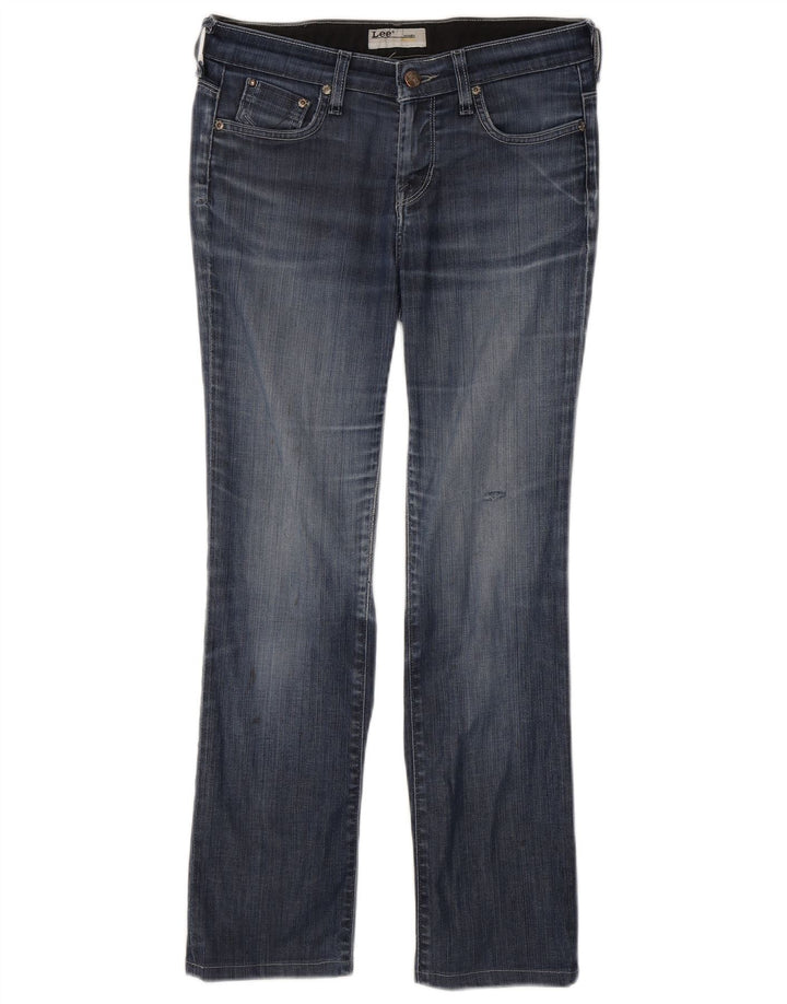 Lee Womens Rice Bootcut Jeans W28 L27 Blue Cotton