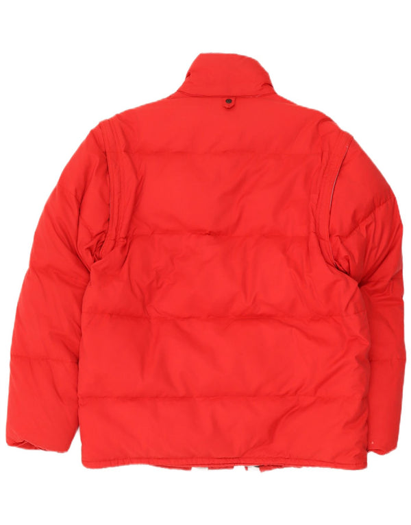 Bailo Mens Padded Jacket IT 46 Small Red Cotton