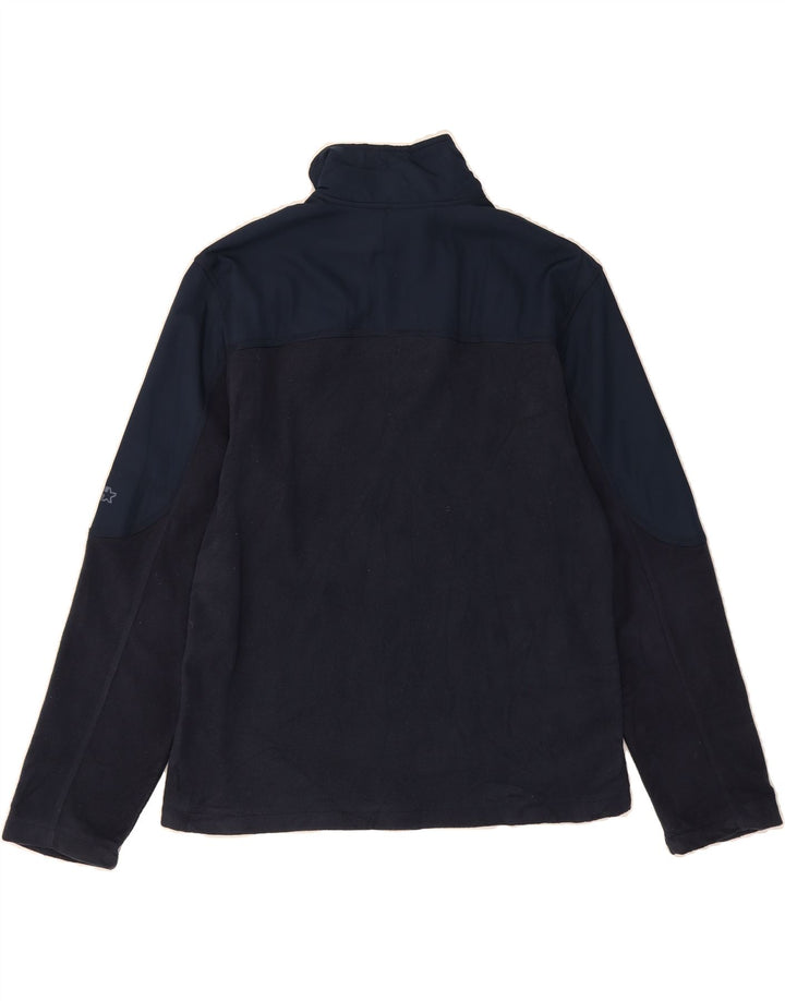 STARTER Mens Fleece Jacket UK 38/40 Medium Navy Blue Polyester Vintage Starter and Second-Hand Starter from Messina Hembry 